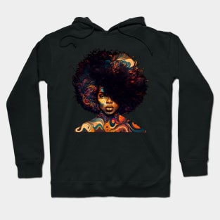 afro vintage style Hoodie